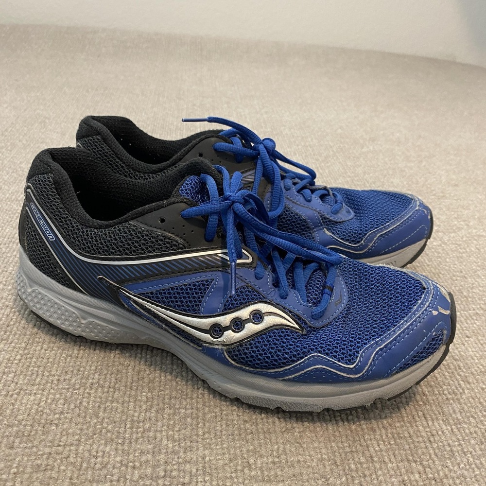 Saucony Cohesion Shoes Mens Size 10.5 Blue Mesh Running Sneakers S25333-3